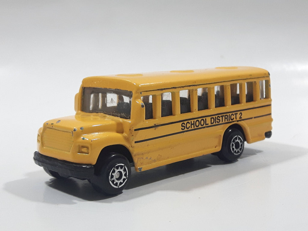 2010 Maisto Fresh Metal School District 2 School Bus Yellow Die Cast T ...