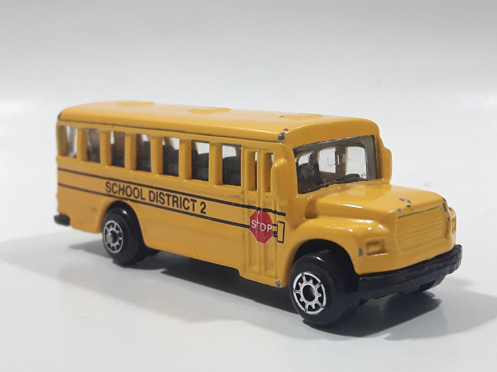 2010 Maisto Fresh Metal School District 2 School Bus Yellow Die Cast T ...