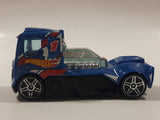 2013 Hot Wheels HW Racing - HW Race Team Rennen Rig Metalflake Blue Die Cast Toy Car Vehicle