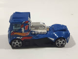 2013 Hot Wheels HW Racing - HW Race Team Rennen Rig Metalflake Blue Die Cast Toy Car Vehicle