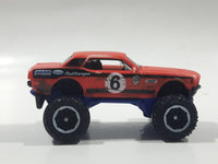 2017 Matchbox Color Changers '68 Mustang Mudstanger Red Die Cast Toy Car Vehicle