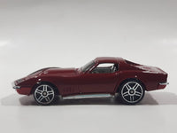 2006 Hot Wheels First Editions '69 Corvette Stingray Dark Red Die Cast Toy Muscle Car Vehicle