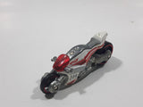 2010 Hot Wheels HW Racing Canyon Carver White Motorcycle Motorbike Die Cast Toy Car Vehicle