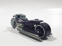 2006 Hot Wheels Rebel Rides Airy 8 Metalflake Purple Motorcycle Die Cast Toy Vehicle