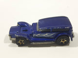 2010 Hot Wheels Custom Car Show The Demon Dark Blue Die Cast Toy Car Vehicle Missing Motor