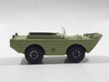 Vintage PlayArt Amphibian Jeep Light Moss Green Die Cast Toy Car Vehicle Made in Hong Kong