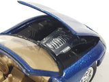 2000 Johnny Lightning Playing Mantis 237 Jaguar XK8 Convertible Blue Die Cast Toy Car Vehicle with Opening Hood