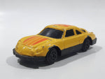 Unknown Brand #18 Yellow with Orange Die Cast Toy Car Vehicle