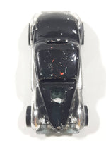 Vintage 1977 Hot Wheels Super Chromes Neet Streeter Chrome Painted Black Die Cast Toy Car Vehicle Red Lines - Missing Motor