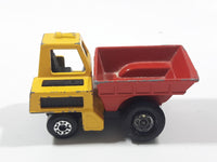 Vintage 1976 Matchbox Lesney Superfast No. 26 Site Dumper Truck Yellow and Red Die Cast Toy Car Construction Equipment Machinery Vehicle - Made in England