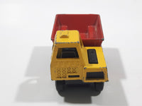 Vintage 1976 Matchbox Lesney Superfast No. 26 Site Dumper Truck Yellow and Red Die Cast Toy Car Construction Equipment Machinery Vehicle - Made in England
