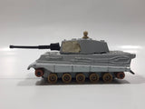 Vintage 1974 Lesney Matchbox Battle Kings K-104 King Tiger Tank Silver Army Die Cast Toy Car Vehicle - No Tracks
