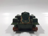 Vintage 1974 Lesney Matchbox Battle Kings K-107 155 M.M. S.P. Howitzer Dark Army Green Die Cast Toy Car Vehicle - No Tracks
