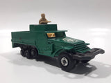 Vintage 1974 Lesney Matchbox Battle Kings K-108 M.3. A.I. Half Track A.P.C. Bright Army Green Die Cast Toy Car Vehicle - No Tracks