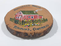 Hollinger House Timmins, Ontario Hand Painted 2 1/2" Wood Fridge Magnet