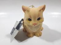 2003 Loblaws Life @ Home Orange Cat Sitting Down Fine Fiber Resin Figurine