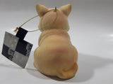 2003 Loblaws Life @ Home Orange Cat Sitting Down Fine Fiber Resin Figurine