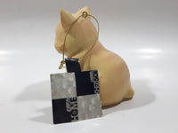 2003 Loblaws Life @ Home Orange Cat Sitting Down Fine Fiber Resin Figurine