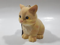 2003 Loblaws Life @ Home Orange Cat Sitting Down Fine Fiber Resin Figurine