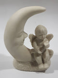 Vintage Department 56 Baby Child Angel Sitting on The Moon 4" Tall Figurine