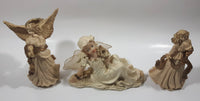 Set of 3 Decorative Angel Ornaments - One is a Candle Stand