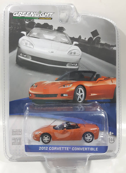 Greenlight Collectibles Limited Edition 2012 Corvette Convertible Orange 1:64 Scale Die Cast Toy Car Vehicle New in Package