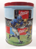 1994 Coca-Cola Coke Soda Pop Basketball, Football, Baseball Sports Themed 6" Tall Tin Metal Canister