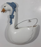 1987 MCMLXXXVII Burwood Products White Mother Goose Planter Wall Hanging