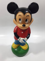 Vintage Walt Disney Productions Mickey Mouse 8" Cartoon Character Hard Vinyl Coin Bank
