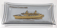 Vintage 1974 Princess Cruises M / V Sun Princess Cruise Ship Inaugural Cruise Glass Collector Dish