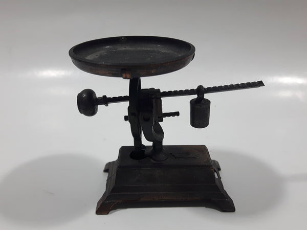Vintage Miniature Antique Weighing Balance Scale Metal Pencil Sharpener Doll House Furniture Size