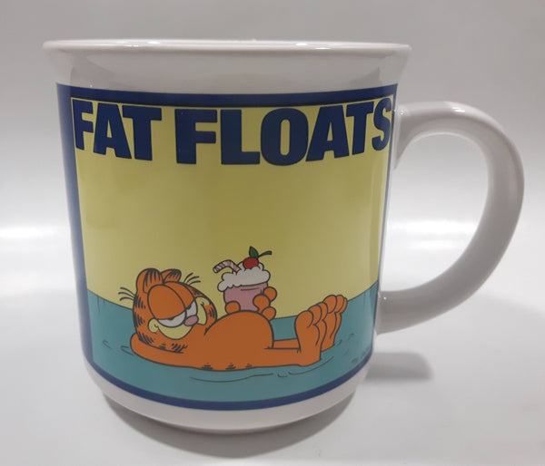 Enesco United Features Syndicate Garfield "Fat Floats" Ceramic Coffee Mug Cup Jim Davis