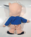 1998 Warner Bros. Studio Store Porky Pig Bean Bag Plush Stuffed Animal Cartoon Character 8" Tall