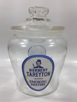 Antique The Tuckett Tobacco Company Herbert Tareyton London Smoking Picture Glass Jar with Lid