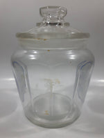 Antique The Tuckett Tobacco Company Herbert Tareyton London Smoking Picture Glass Jar with Lid