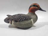 Giftcraft Green Winged Teal Duck 9 1/2" Long Heavy Resin Duck Sculpture