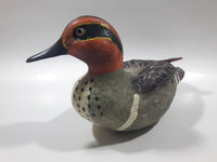 Giftcraft Green Winged Teal Duck 9 1/2" Long Heavy Resin Duck Sculpture