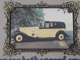 Vintage Rolls Royce "You Can Be The Proud Owner Of Our Latest Model" Glass Mirror Wood Framed Advertisement