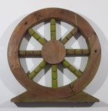Ship's Wheel 14" Diameter Wooden Folk Art