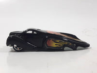 2004 Hot Wheels Crooze Ooz Coupe Black with Flames Die Cast Toy Car Vehicle McDonald's Happy Meal 6/8
