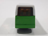 Unknown Brand Green and White Sight Seeing Tour Bus Die Cast Toy Car Vehicle