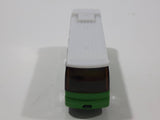 Unknown Brand Green and White Sight Seeing Tour Bus Die Cast Toy Car Vehicle