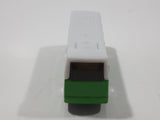 Unknown Brand Green and White Sight Seeing Tour Bus Die Cast Toy Car Vehicle