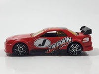 2003 Hot Wheels Flag Flyers Nissan Skyline Red Die Cast Toy Car Vehicle
