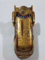 2015 Hot Wheels Star Wars Character Cars C-3PO Pearl Gold Chrome Die Cast Toy Car Vehicle