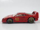 1997 Hot Wheels Ferrari F40 Red Die Cast Toy Dream Luxury Super Car Vehicle Opening Rear Mount Engine