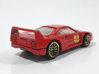 1997 Hot Wheels Ferrari F40 Red Die Cast Toy Dream Luxury Super Car Vehicle Opening Rear Mount Engine