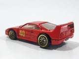 1997 Hot Wheels Ferrari F40 Red Die Cast Toy Dream Luxury Super Car Vehicle Opening Rear Mount Engine