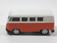 Welly No. 58166 1963 Volkswagen T1 Bus Orange and White 1/64 Scale Die Cast Toy Car Vehicle