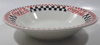 1997 Gibson Coca-Cola 8" Diameter Checkered Ceramic Bowl Dish